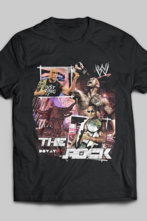 The Rock Black Tee