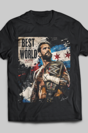 CM Punk Graphic Black Tee