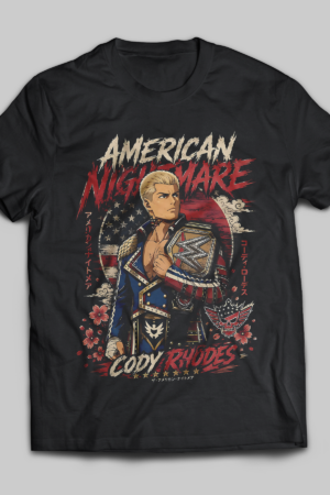 Cody Rhodes American Nightmare Anime Graphic Tee