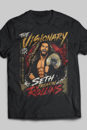 Seth Rollins The Visionary Japanese Graphic Tee