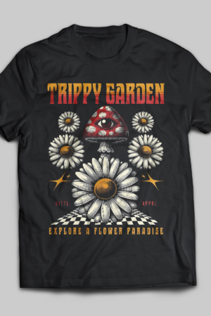 Trippy Garden Graphic Tee