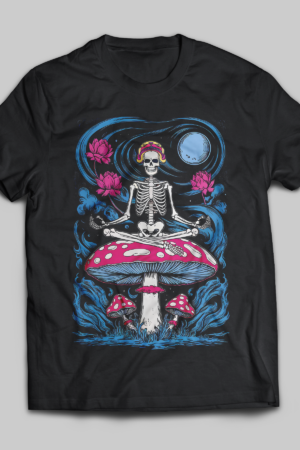 Zen Skeleton Graphic Tee