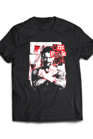 Cm Punk Black Vintage Tee