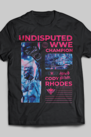 Cody Rohdes Undisputed WWE Universal Champion Black Tee