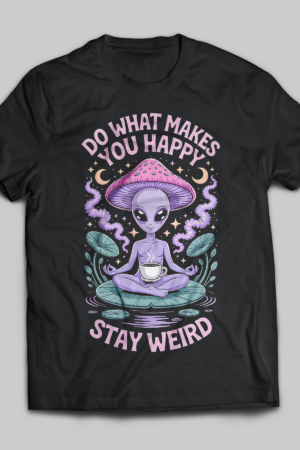 Alien Zen Graphic Tee