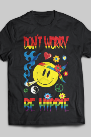 Be Hippie Black Tee