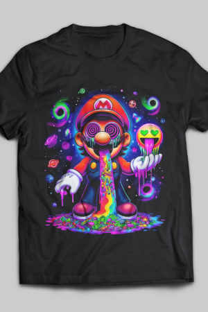 Trippy Mario Graphic Tee