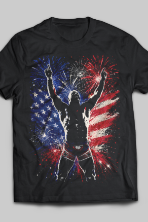 Kurt Angle Black Tee