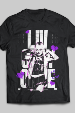 Liv Morgan Graphic Black Tee