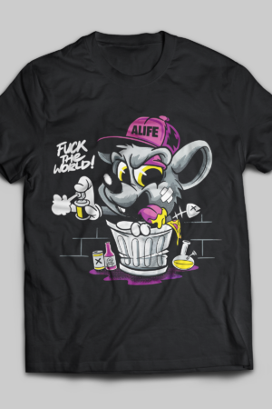 F*ck The World Black Tee
