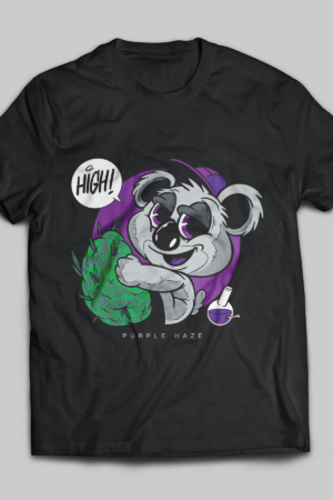 High Purple Haze Black Tee