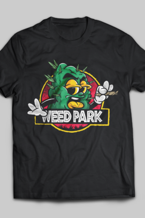Weed Park Black Tee